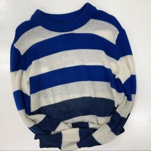 Rag and Bone Annika Crew Neck Sweater in Blue Multi